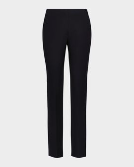 Ralph Lauren Collection Lux Wool Crepe Slim-Leg Pants