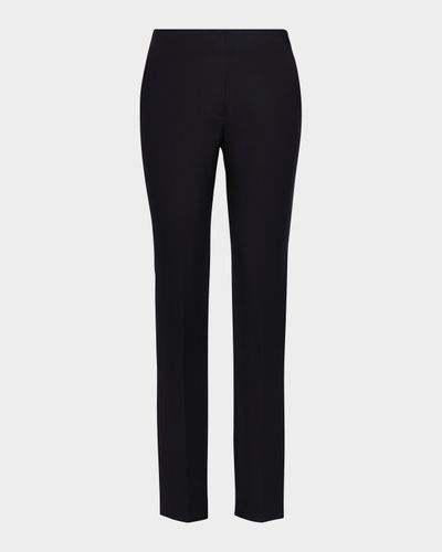 Ralph Lauren Collection Lux Wool Crepe Slim-Leg Pants