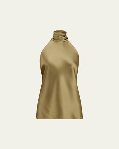 Ralph Lauren Collection Luxury Satin Sleeveless Top