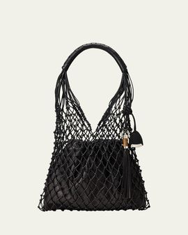 Ralph Lauren Collection Macramé Tote Bag in Calfskin