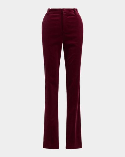 Ralph Lauren Collection Macy Stretch Velvet Pants