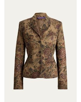 Ralph Lauren Collection Maurice Floral Gobelin Single-Breasted Jacket