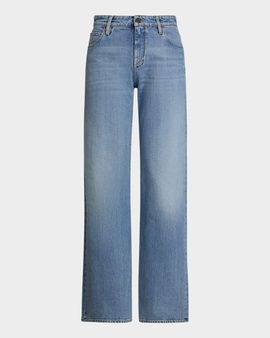 Ralph Lauren Collection Mercer Relaxed Wide-Leg Jeans