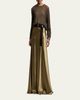Ralph Lauren Collection Metallic Mesh Boatneck Sweater - 2