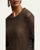 Ralph Lauren Collection Metallic Mesh Boatneck Sweater - 5