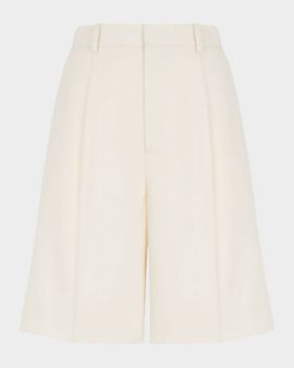 Ralph Lauren Collection Minetta Wool Gabardine Shorts