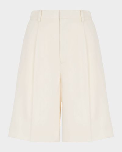 Ralph Lauren Collection Minetta Wool Gabardine Shorts