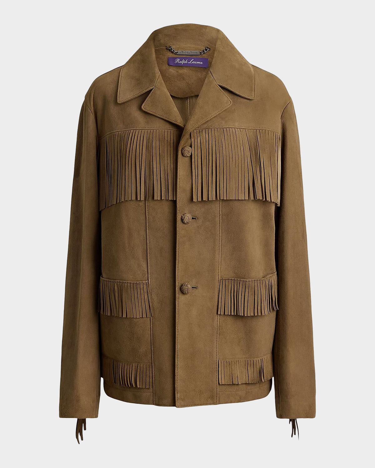 Ralph Lauren Collection Perce Suede Fringe Jacket