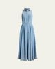 Ralph Lauren Collection Peyten Cotton Denim Day Dress - 1