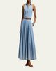 Ralph Lauren Collection Peyten Cotton Denim Day Dress - 4