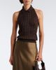 Ralph Lauren Collection Ralph Lauren Collection Cable-knit silk halterneck top - 2