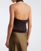 Ralph Lauren Collection Ralph Lauren Collection Cable-knit silk halterneck top - 5