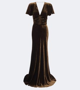 Ralph Lauren Collection Ralph Lauren Collection Charisse velvet bustier gown