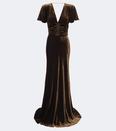 Ralph Lauren Collection Ralph Lauren Collection Charisse velvet bustier gown