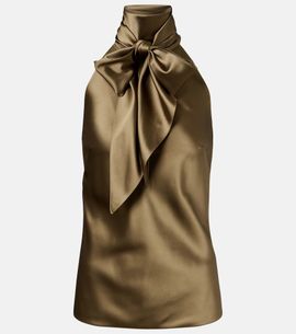 Ralph Lauren Collection Ralph Lauren Collection Chiltons tie-neck satin top