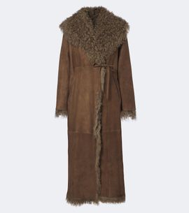 Ralph Lauren Collection Ralph Lauren Collection Justyn reversible suede and shearling coat