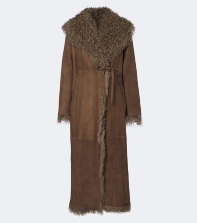 Ralph Lauren Collection Ralph Lauren Collection Justyn reversible suede and shearling coat