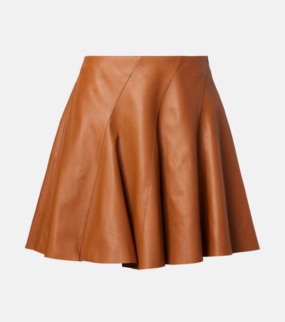 Ralph Lauren Collection Ralph Lauren Collection Leather miniskirt