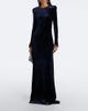 Ralph Lauren Collection Ralph Lauren Collection Nancie leather-trimmed velour gown - 2