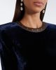 Ralph Lauren Collection Ralph Lauren Collection Nancie leather-trimmed velour gown - 3