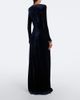 Ralph Lauren Collection Ralph Lauren Collection Nancie leather-trimmed velour gown - 6