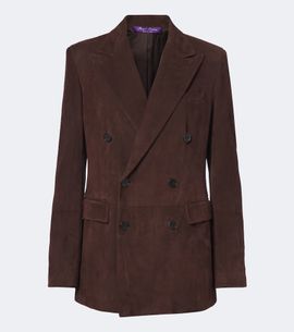 Ralph Lauren Collection Ralph Lauren Collection Ramona double-breasted suede blazer