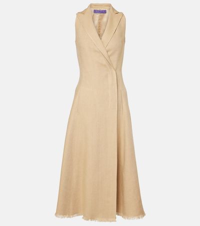 Ralph Lauren Collection Ralph Lauren Collection Silk and linen midi dress