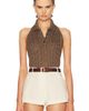 Ralph Lauren Collection Ralph Lauren Collection Sleeveless Halter Polo Sweater - 1
