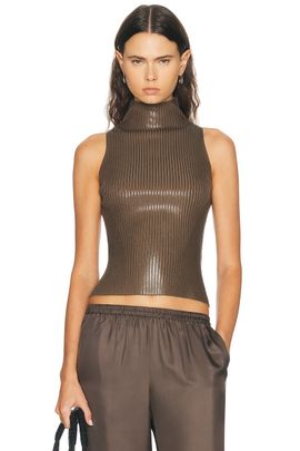 Ralph Lauren Collection Ralph Lauren Collection Sleeveless Mockneck Sweater
