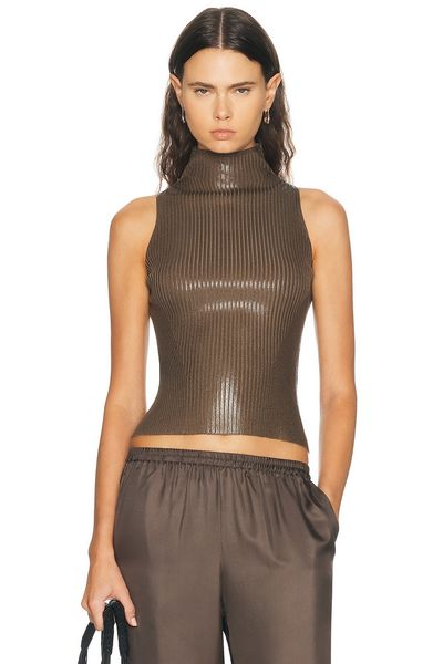Ralph Lauren Collection Ralph Lauren Collection Sleeveless Mockneck Sweater
