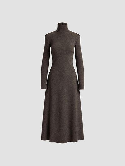 Ralph Lauren Collection Ralph Lauren Collection Women's Emmerson Wool Turtleneck Midi Dress