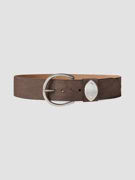 Ralph Lauren Collection Ralph Lauren Collection Women's Nubuck Pebbled Leather Wide Belt
