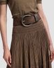 Ralph Lauren Collection Ralph Lauren Collection Women's Nubuck Pebbled Leather Wide Belt - 2