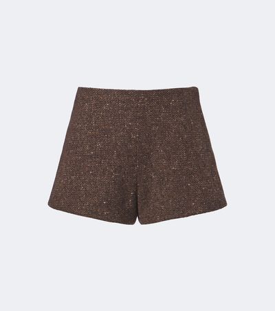 Ralph Lauren Collection Ralph Lauren Collection Wool and cashmere-blend bouclé shorts