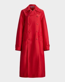 Ralph Lauren Collection Raquel Silk-Blend Trench Coat