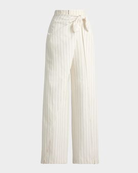 Ralph Lauren Collection Rennie Striped Washed Pants