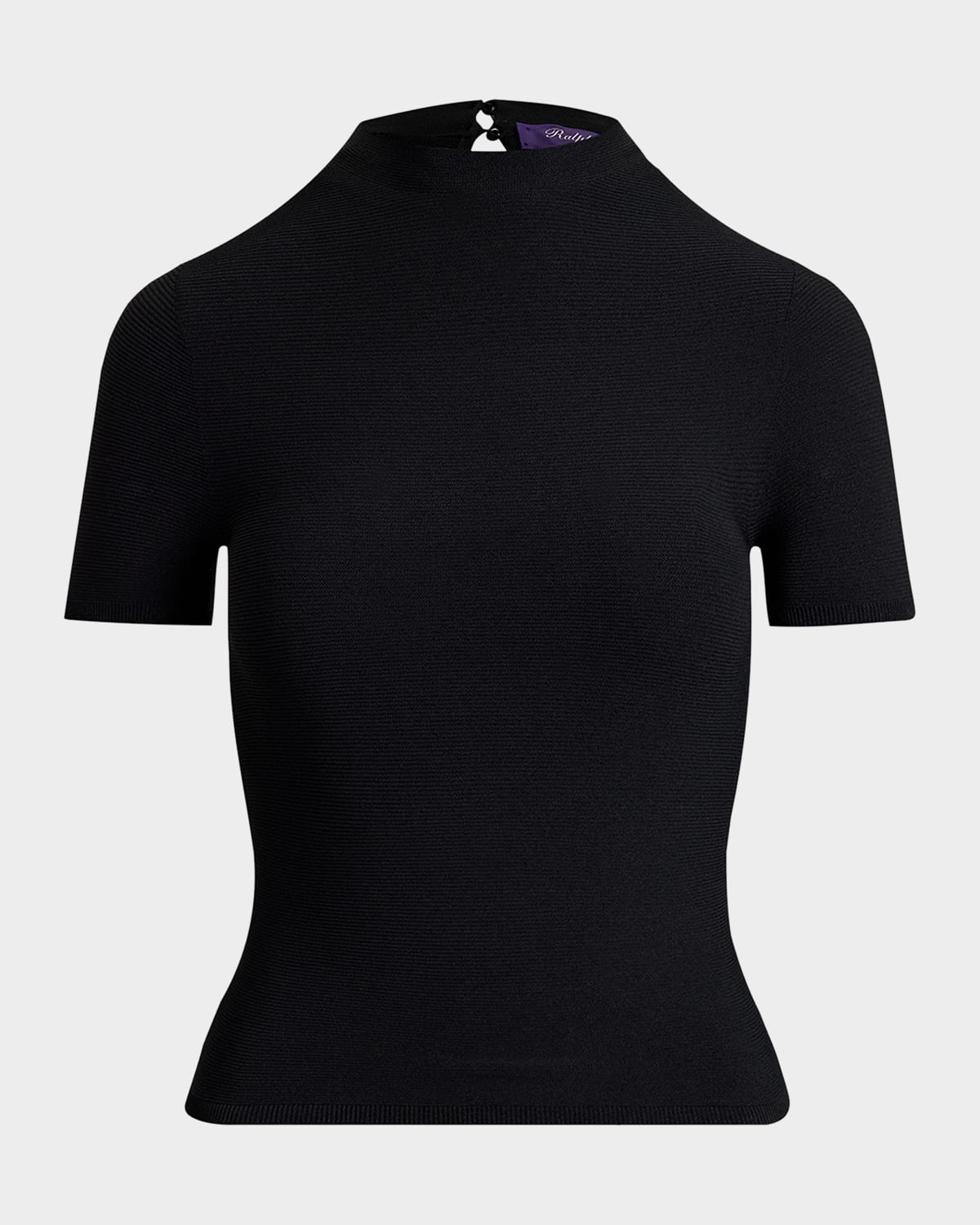 Ralph Lauren Collection Stretch Short-Sleeve Sweater