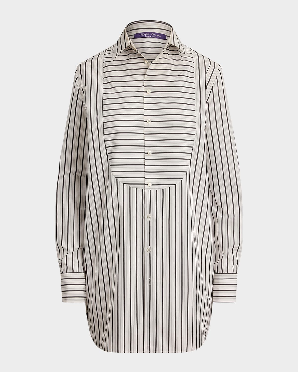 Ralph Lauren Collection Tamara Striped Cotton Shirt