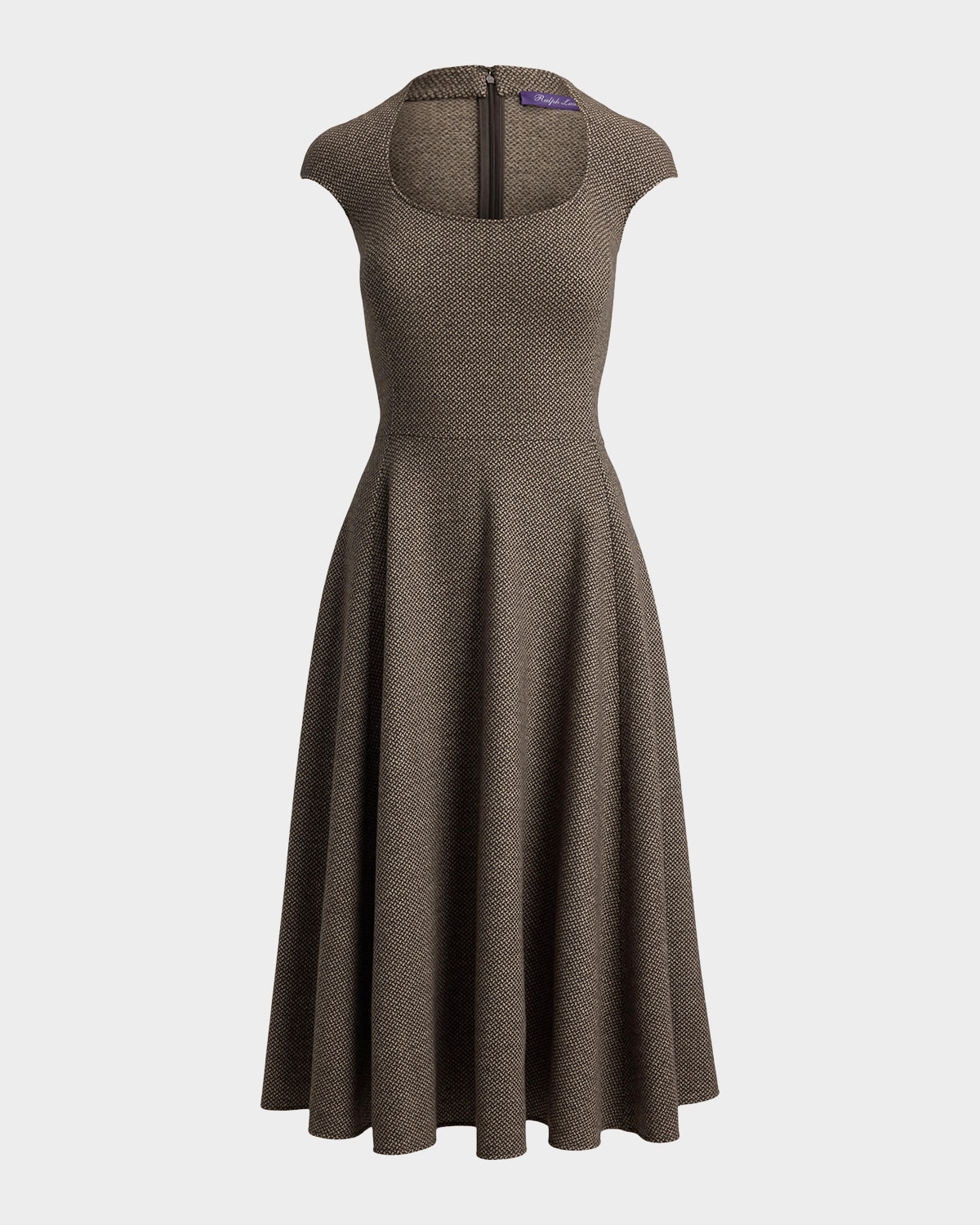 Ralph Lauren Collection Twill Jersey Midi Dress