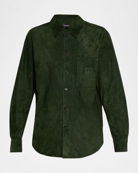Ralph Lauren Collection Tyler Lamb-Suede Shirt