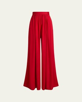 Ralph Lauren Collection Vannesa Satin Wide-Leg Pants