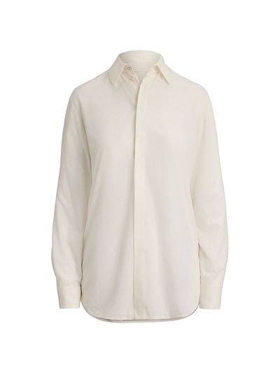 Ralph Lauren Collection Women's Adrien Silk Relaxed-Fit Shirt