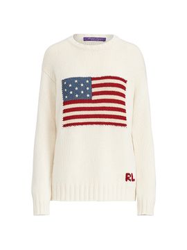 Ralph Lauren Collection Women's American Flag Cashmere Sweater