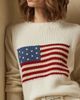 Ralph Lauren Collection Women's American Flag Cashmere Sweater - 5
