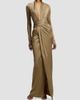 Ralph Lauren Collection Women's Ashten Metallic Jersey Evening Dress - 2