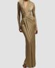 Ralph Lauren Collection Women's Ashten Metallic Jersey Evening Dress - 3