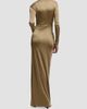 Ralph Lauren Collection Women's Ashten Metallic Jersey Evening Dress - 5