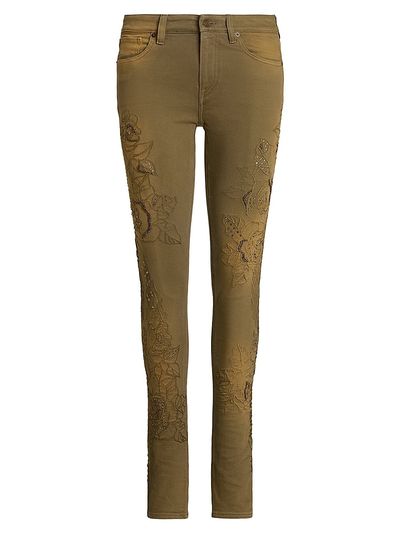 Ralph Lauren Collection Women's Barrett Embroidered Skinny Jeans