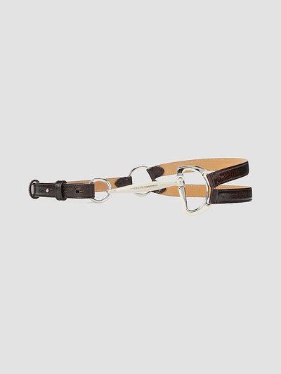 Ralph Lauren Collection Women's Bombé Leather Skinny Belt