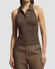 Ralph Lauren Collection Women's Cable-Knit Halter Polo Sweater - 2